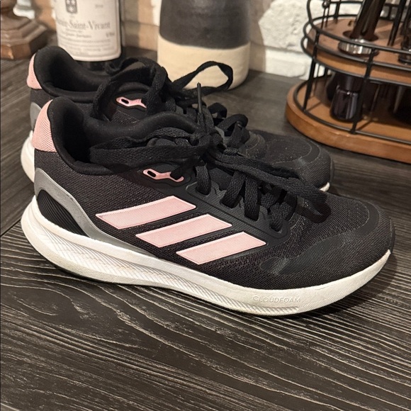adidas Other - adidas Kids Black and Pink Sneakers